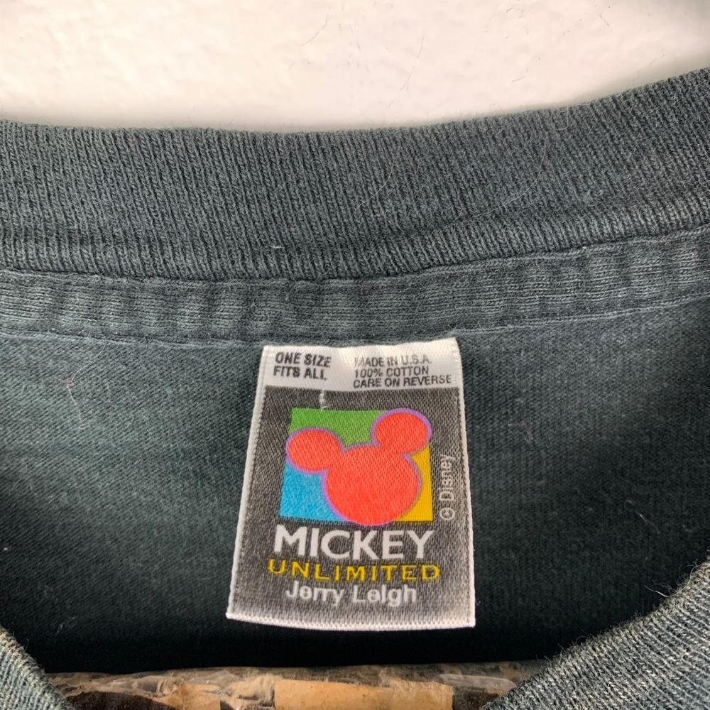 Vintage Disney Mickey Shirt Jerry Leigh Single Stitch - Picture 3 of 4